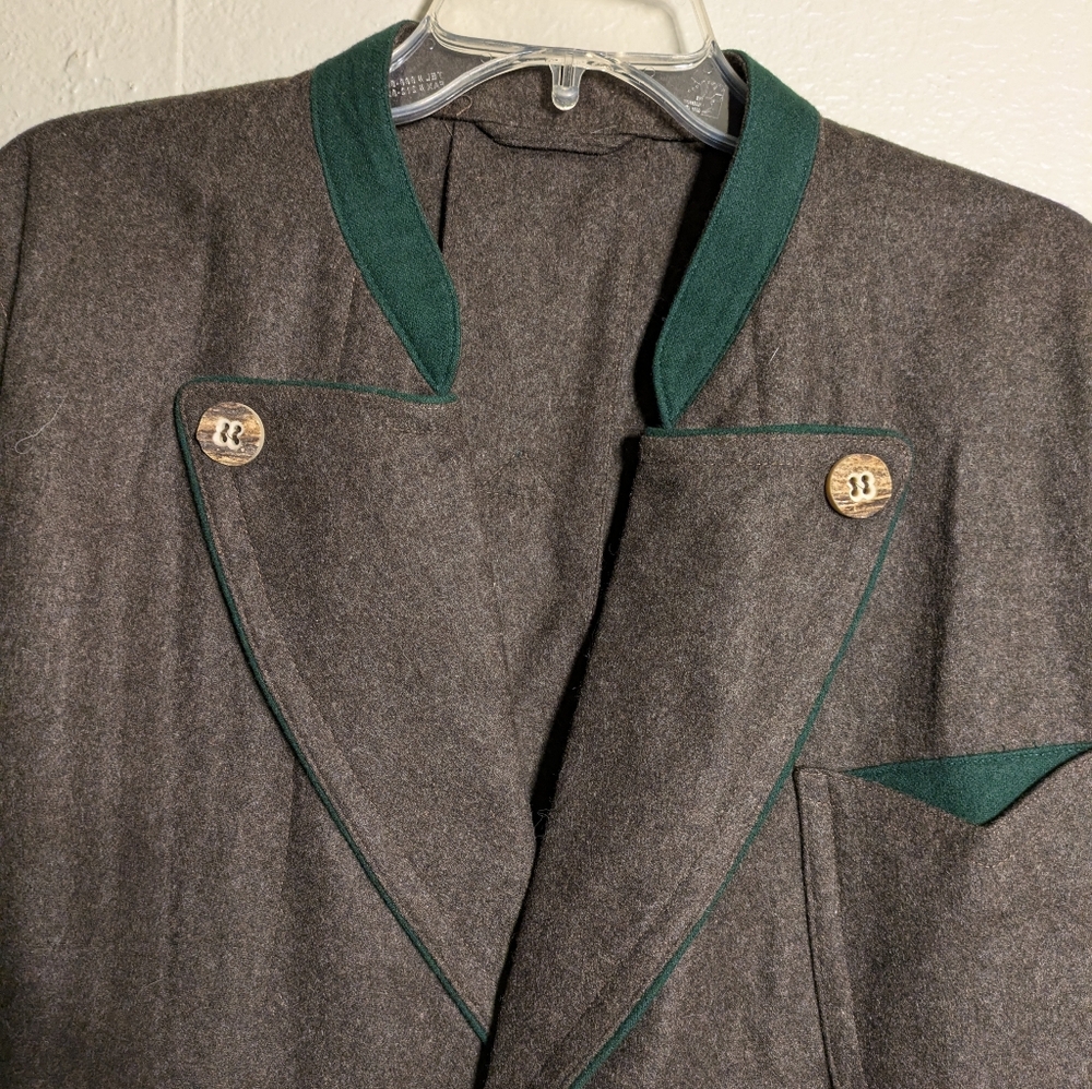Zeiler Men's Gray Double-Breasted Jacket Size 42 - Picture 4 of 12